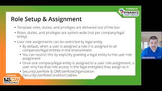 DUG Webinar: D365FO Security and Licensing Overview - Alex Meyer