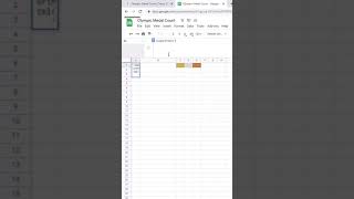 How to keep track of your country’s Olympic Medal Count! #Tip66 #excel #spreadsheet #googlesheets