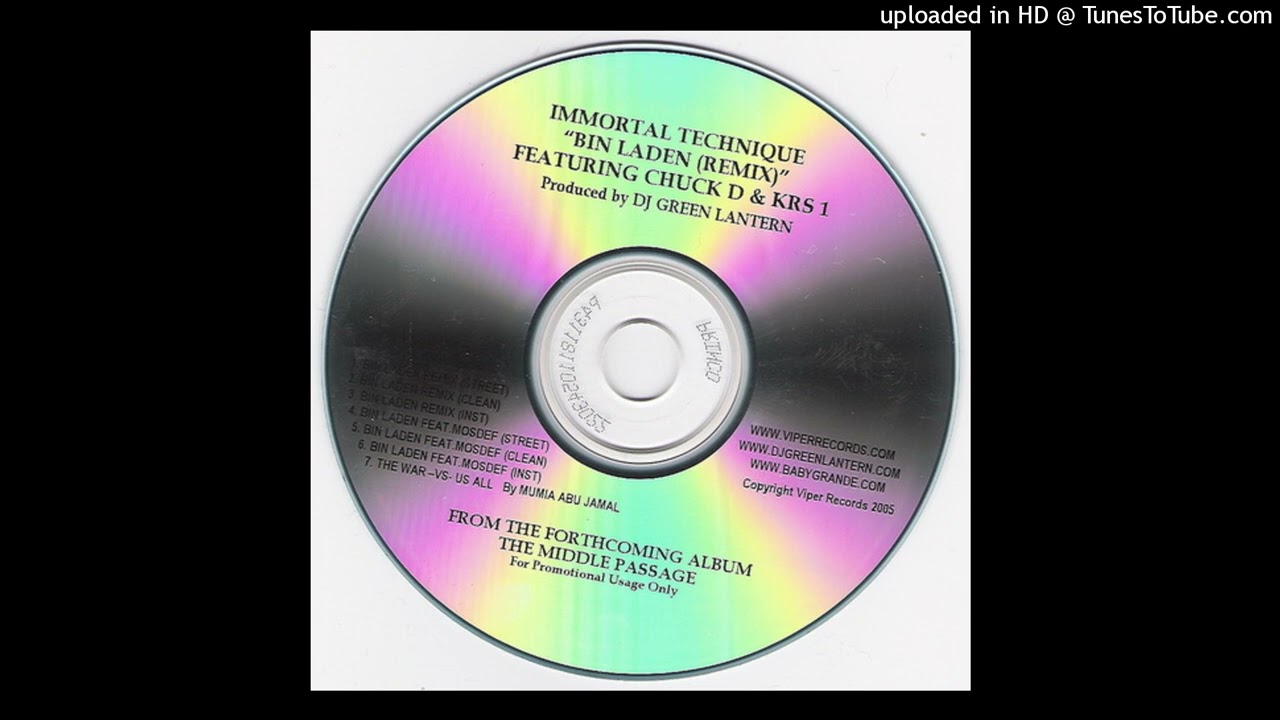 洋楽 Immortal Technique Bin Laden Remix Immortal Technique - Bin Laden (Remix) (Ft Chuck D & KRS-One