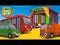 Learn Colors With Big Trucks at Gecko's Garage | Car Wash Video For Kids