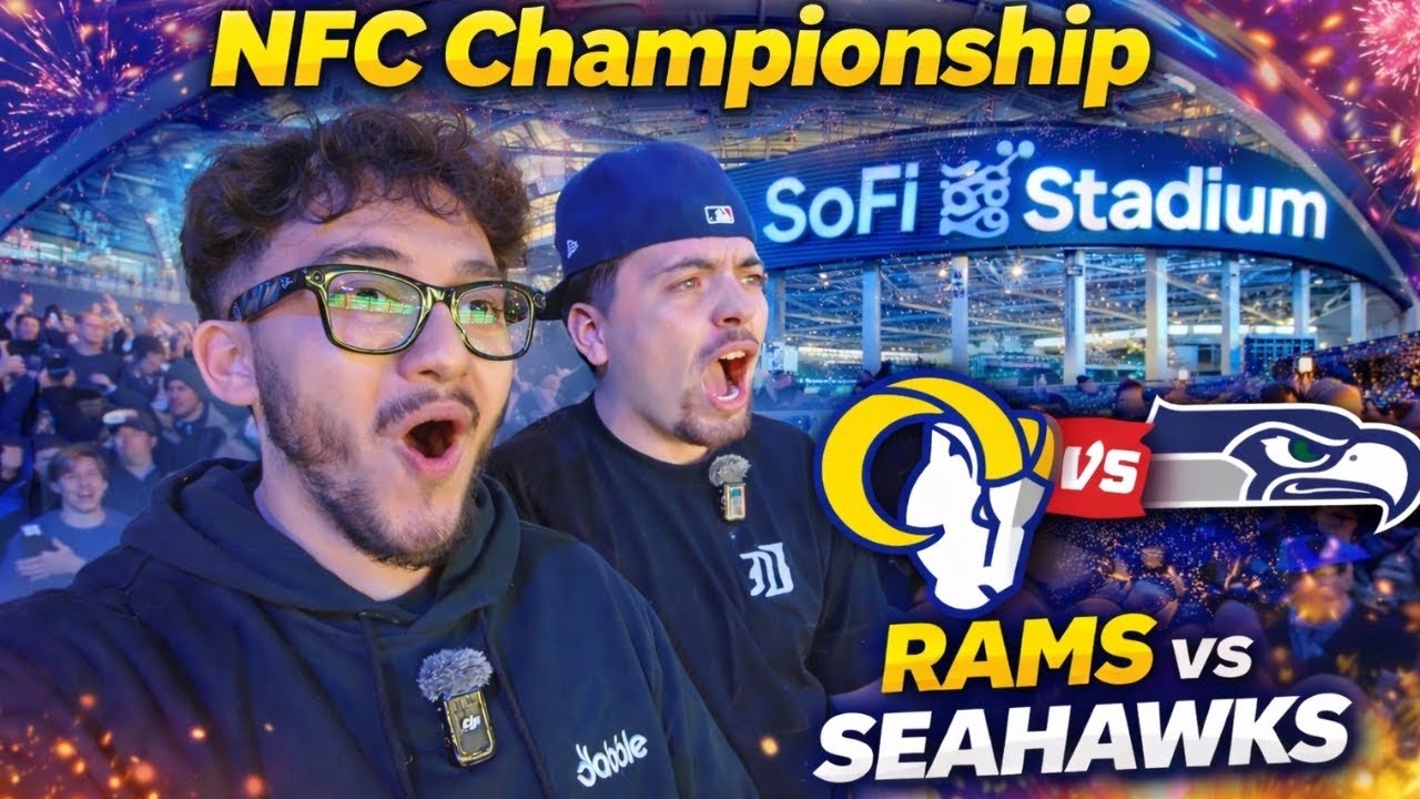 Sofi Stadium Reacts To NFC Championship (Rams Vs. Seahawks)