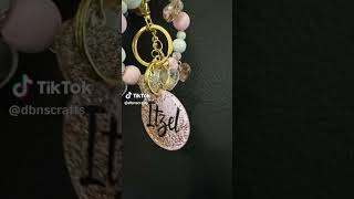 Custom Handmade Keychains with Beaded Bracelets.