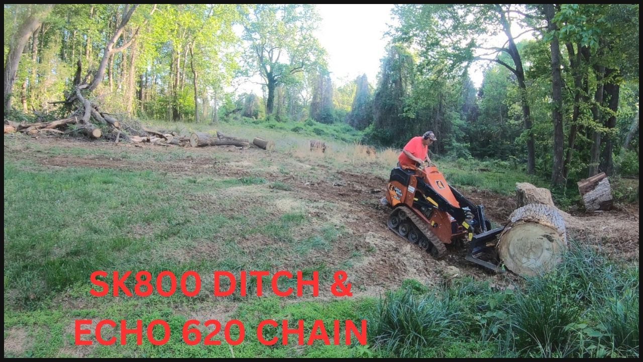 echo-620p-sk800-ditch-witch-at-work-youtube