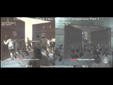 Call Of Duty Black Ops Graphic Comparison Ps3 Wii Part 1 Youtube