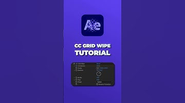 🔥 Smooth Grid Transition in After Effects | CC Grid Wipe Tutorial 🎬 #Shorts