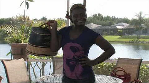 How to shape hand made Bolga Baskets