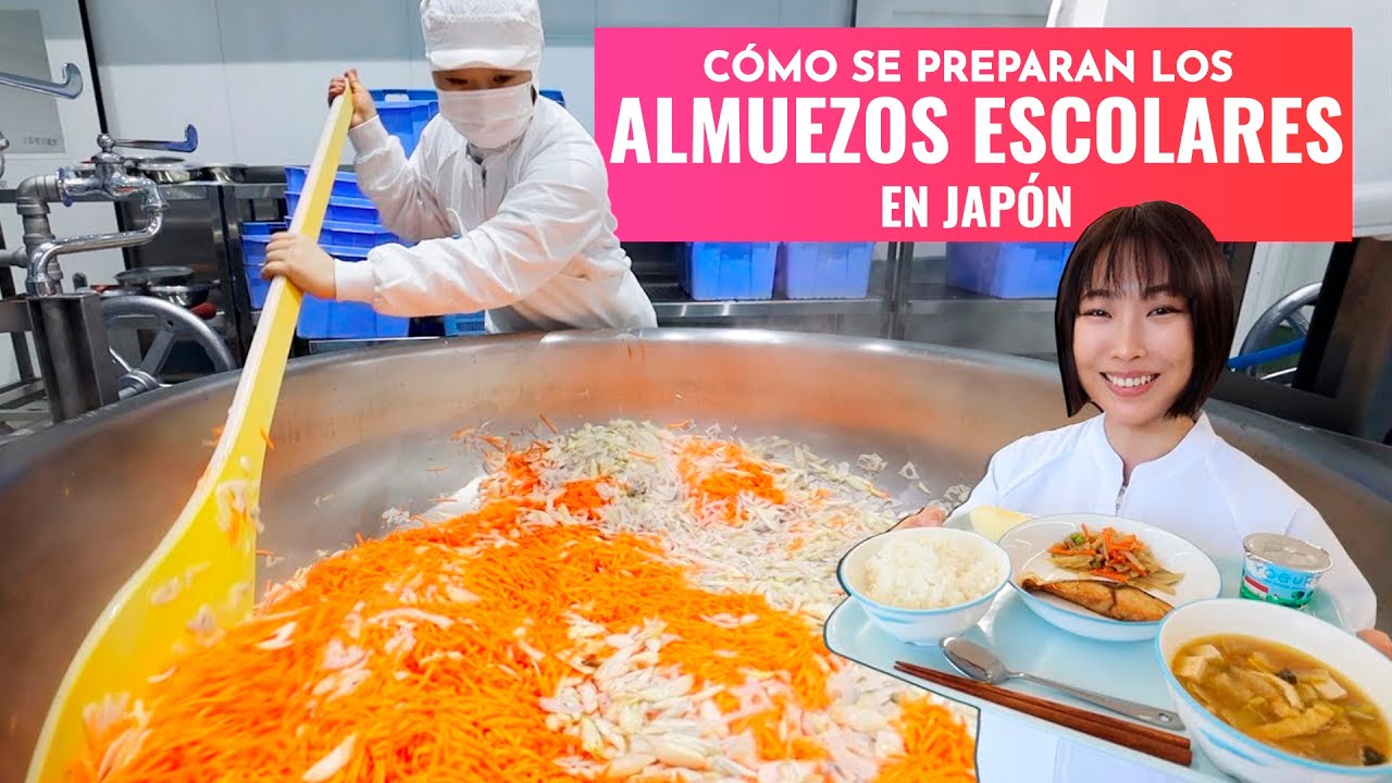 Cómo se hacen los almuerzos escolares en Japón