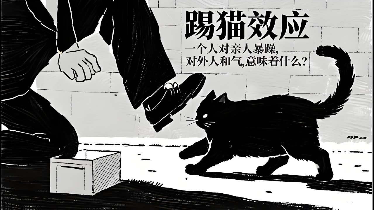 心理学上有个词叫：踢猫效应｜一个人对亲人暴躁，对外人和气，意味着什么？“踢猫效应”告诉你答案