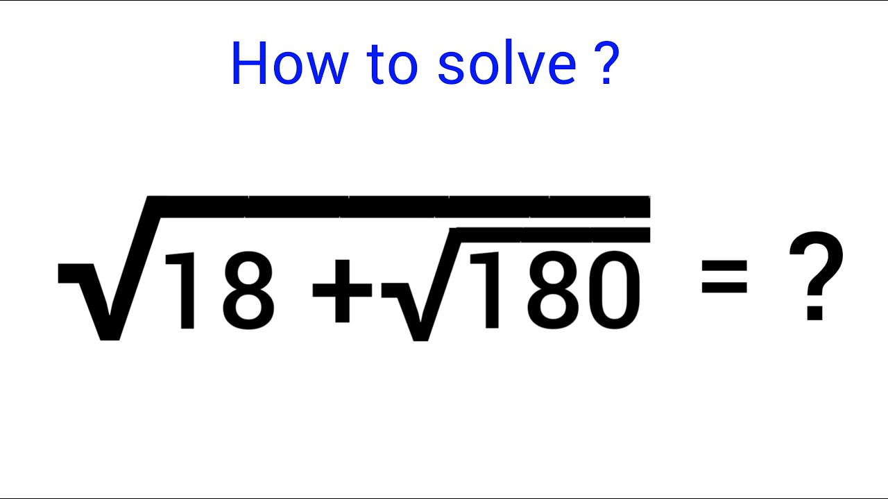 Simplifying Radicals - YouTube