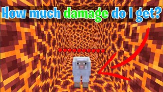 How much damage do i get? (minecraft but)