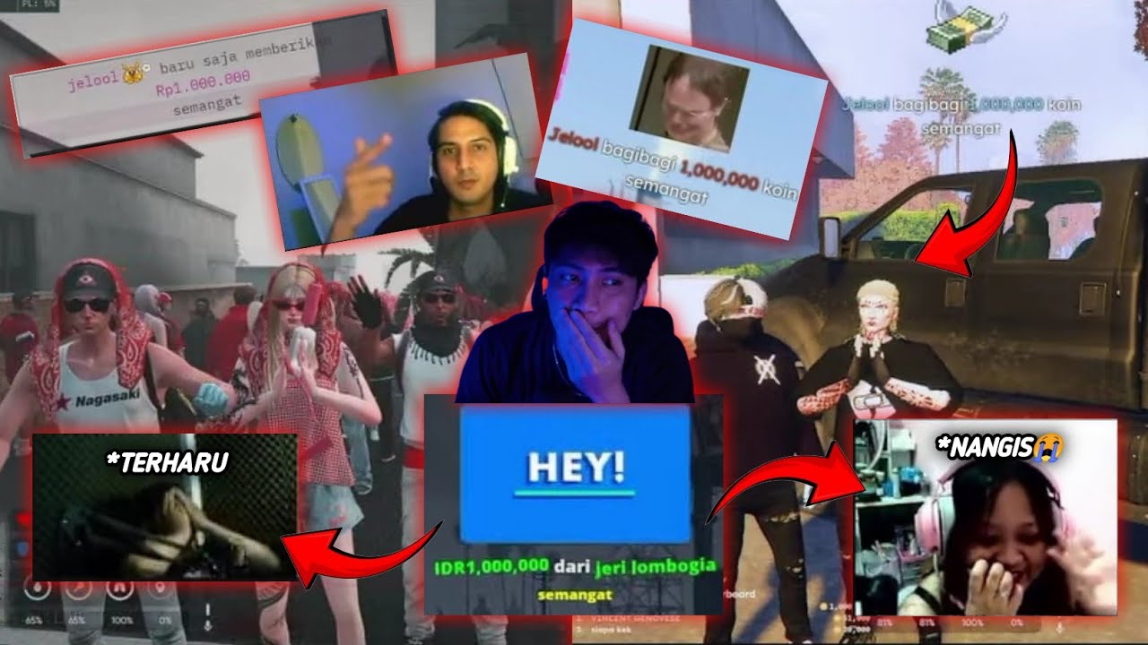 KETIKA JELOOL BAGI BAGI KE STREAMER HOPE INDONESIA RP1.000.000, SAMPE NANGIS DAN TERHARU #HOPESOLID