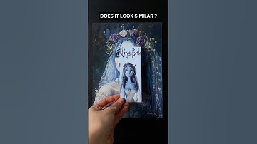 I DRAW TIM BURTON’S CHARACTER IN REAL LIFE: CORPSE BRIDE👰🏼‍♀️Look similar? #timburton #corpsebride