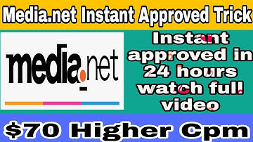 media.net instant approved $70 Dollars High Cpm ads network adsense alternative ad network