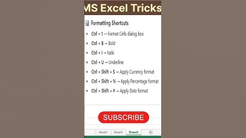 Shortcut keys of MS Excel #microsoftexcel #excelshortcuts #exceltips #left #shorts