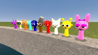 KICKING ALL SPRUNKI LIKE SKY, PINKI, SIMON DOWN IN FLATGRASS AIRPORT IN GARRY’S MOD