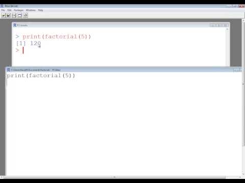 R Language 3.1.1 - Statistics - Factorial