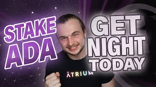 Stake ADA for Night Rewards today! Cardano Passive Income