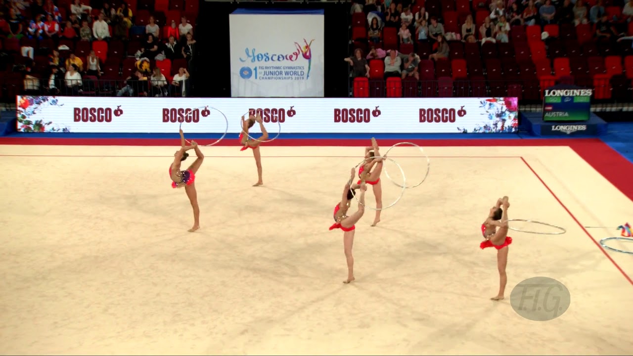 qualifications tradução Austria (AUT) - 2019 Rhythmic Junior Worlds, Moscow (RUS) - Qualifications 5 Hoops