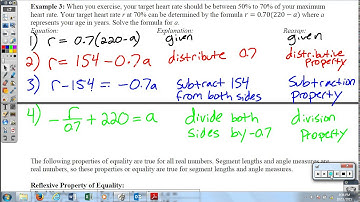 2.5 Reason Using Properties from Algebra
