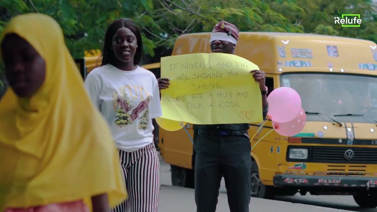 Free Hugs in Lagos... Men's Mental Health Awareness Month | Relufe Social Experiment