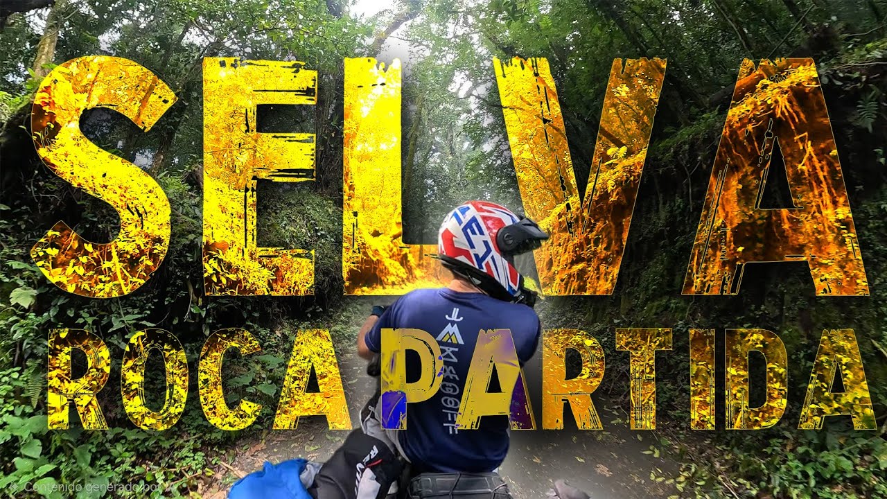 Roca Partida, Ver. , por caminos de Tierra, travesía en moto a través de la selva de los Tuxtlas. 