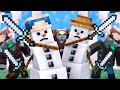 Villager vs Pillager Life Winter War 6 - Alien Being Minecraft Animation