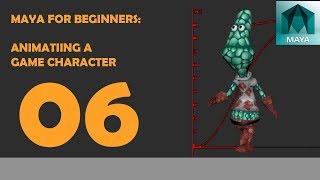#6 Maya for Beginners: How to Animate a Game Character Alien in Maya Part 6: Run Cycle Leg Poses