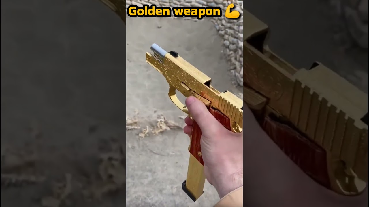Golden Weapon: The Ultimate Luxury Firearm! 