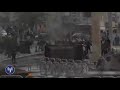 Violent Palestinian Protesters Riot  in Al-Ram, Northeast of Jerusalem