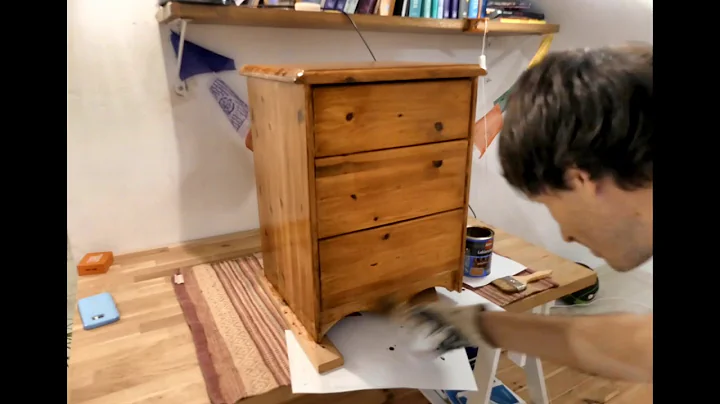 Painting chest of drawers - timelapse