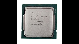 i7-10700K Intel Core i7 8-Core 3.80GHz 8.00GT/s 16MB L3 Cache Socket FCLGA1200 Processor #i710700k