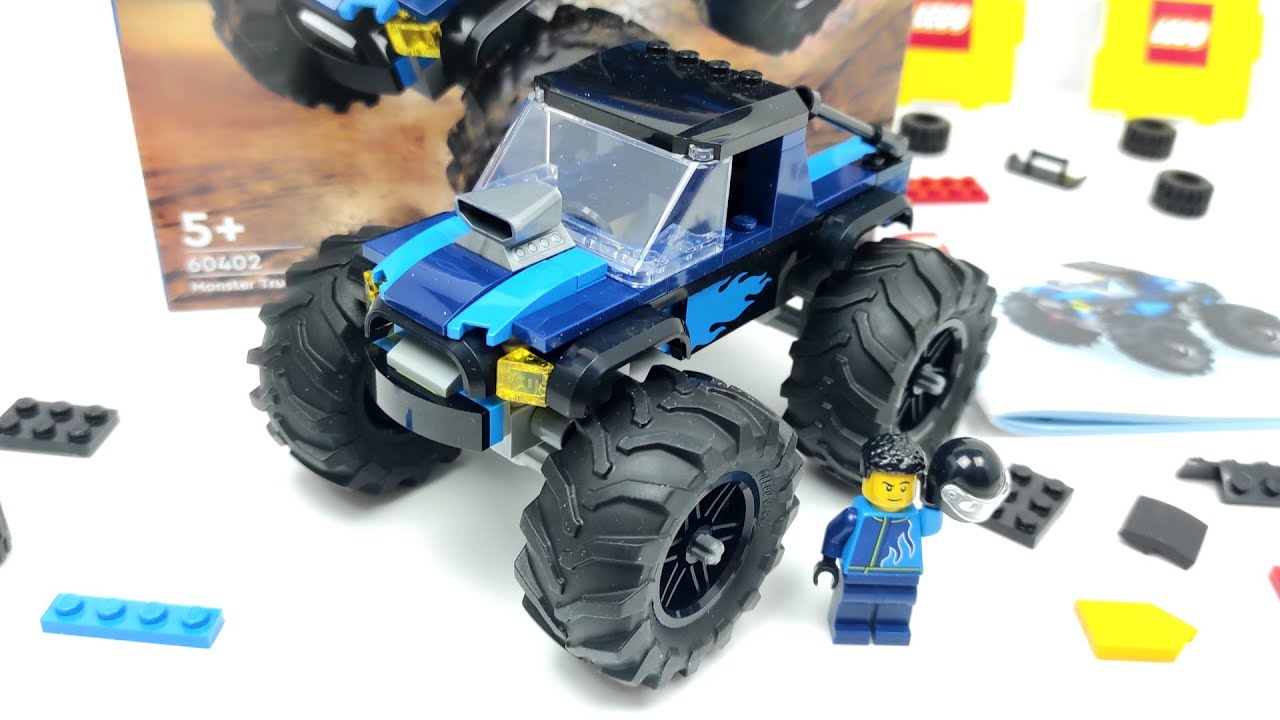 Stop Motion Build] LEGO 60402 Blue Monster Truck(Photos used : 600