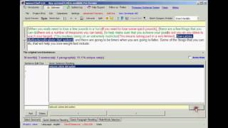 SpinnerChief Tutorial   Quick Sentence Rewrite