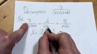 How to Use the Cover Up Method for Partial Fraction Decomposition || Case with 2 Linear Factors