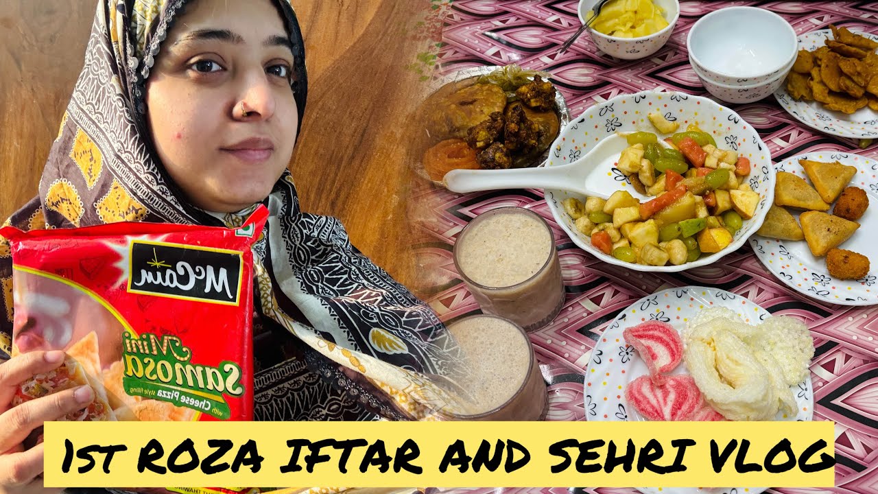 1st ROZA IFTAR AND 2nd SEHRI VLOG || RAMADAN MUBARAK TO ALL #ramadan #vlog #youtube #iftar #ytshort 