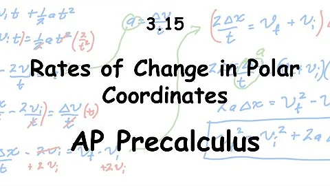 AP Precalculus - Rates of Change in Polar Coordinates - Passwater 3.15