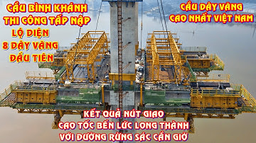 Cao tốc Bến Lức Long Thành, Cầu Bình Khánh kéo 8 dây văng đầu tiên. Nút giao xuống Cần Giờ ra sao?