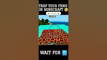 TRAP YOUR FRIEND IN MINECRAFT #minecraft #herobrine #shorts #viral