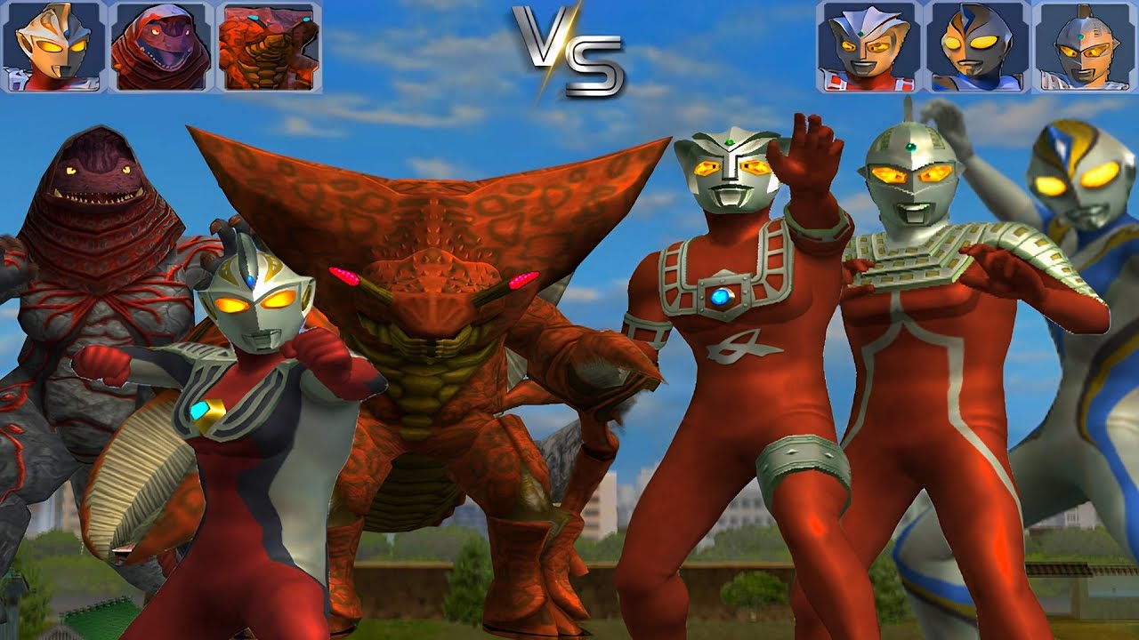 UFE3：Flame Gorzan/Rechubas/Ultraman Justice VS ASTRA/UItra Seven/Fake Dyna