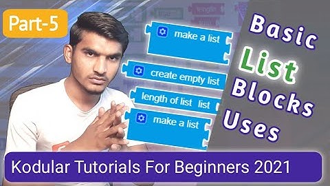 Kodular LISTS BLOCKS Basic Guide Part-5 #mqtechguru #Kodular