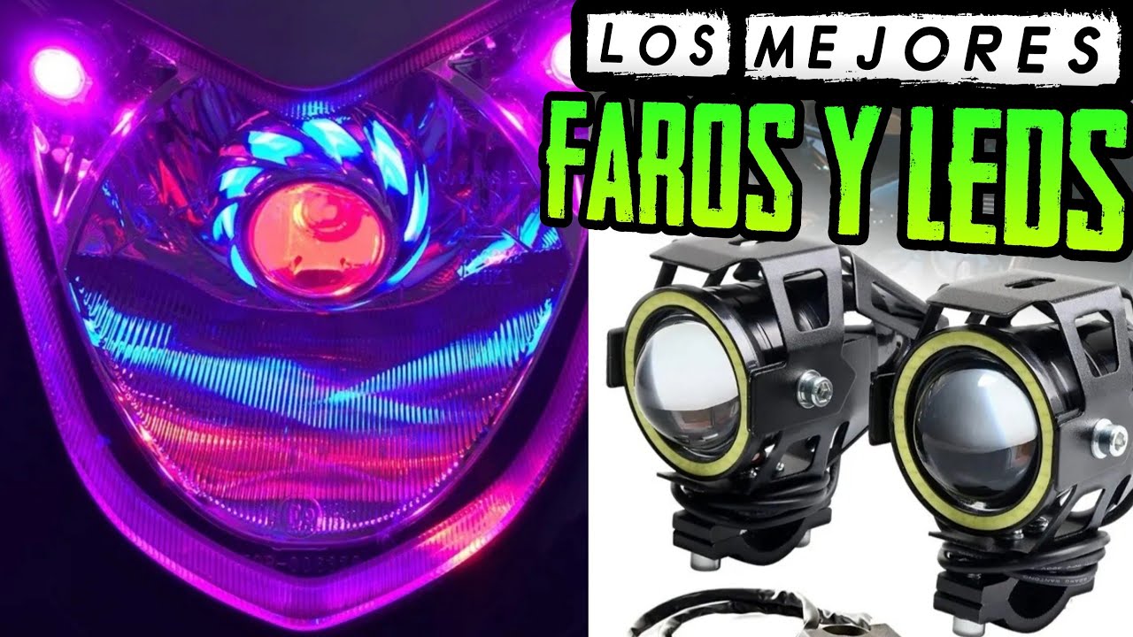 Focos Led para motocicleta, lámpara auxiliar, accesorios de foco