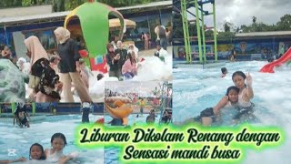 Yuk, Liburan Diakhir Pekan Liburan Dikolam Renang Sensasi Mandi Busa, Di Cemara Indah