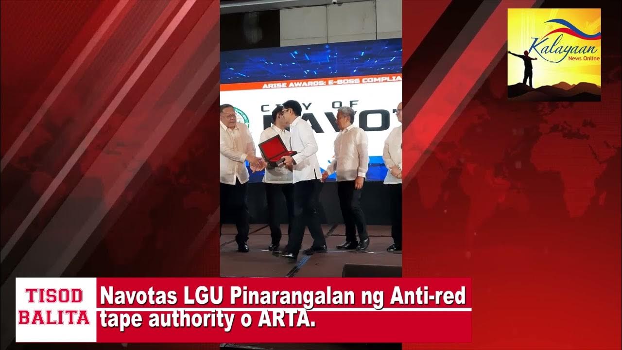 eboss Program ng Navotas LGU, Pinagrangalan ng AntiRed Tape Authority