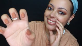 ASMR| Binaural Name Trigger with Face Brushing, Hand Movements (Patreon Appreciation)