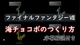 ファイナルファンタジー 海チョコボの作り方 解説 秘密の基地