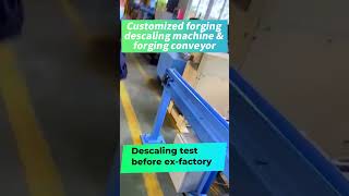 Customized Descaling Machine For Hot Forging Parts Surface Scale Cleaning