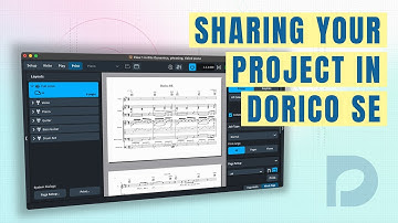 Sharing your project | Getting Started with Dorico SE