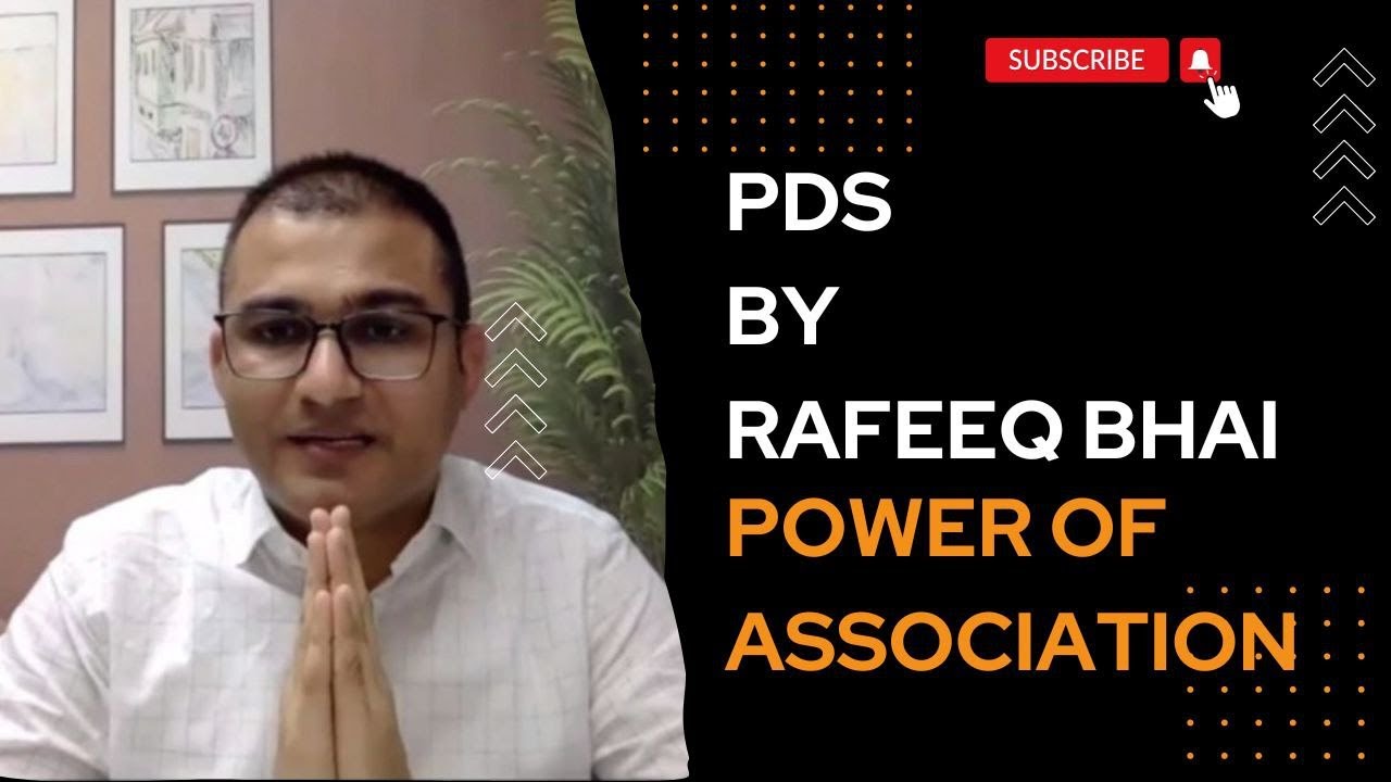 Mohd Rafeeq TODAY'S PDS MOHD.RAFEEQ POWER OF ASSOCIATION | GOAL SETTING - YouTube