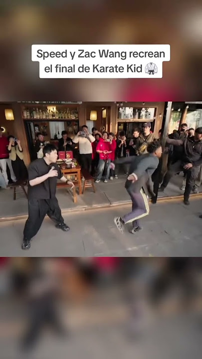 Speed recrea el final de Karate Kid, junto al ACTOR ORIGINAL 🤯😍 #speedespañol #ishowspeed #china