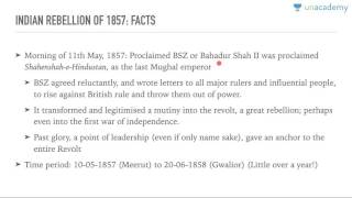 Unacademy UPSC: The revolt of 1857 1.1: Beginnings by Roman Saini